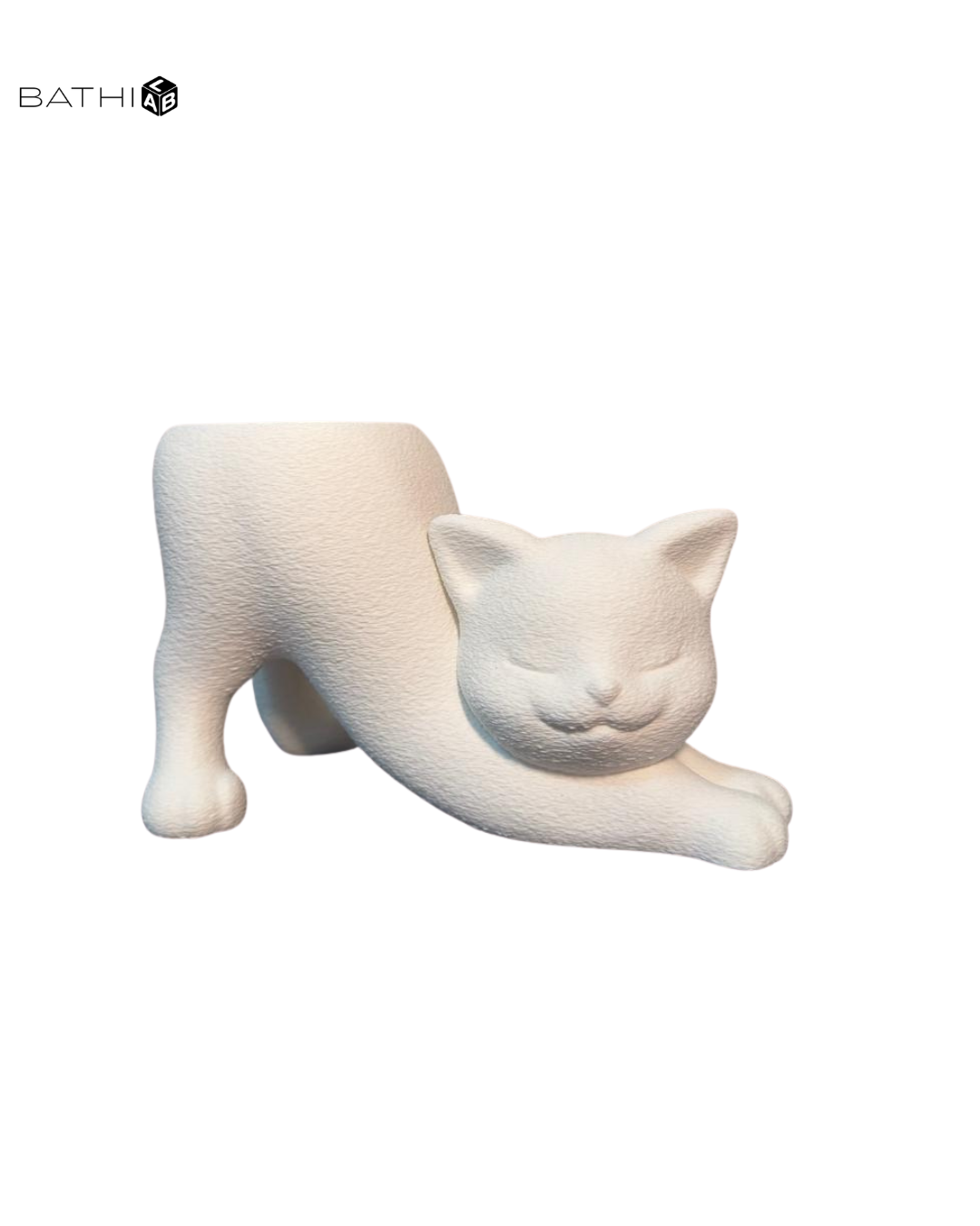 Vaso de Flores Gatinho Texturizado