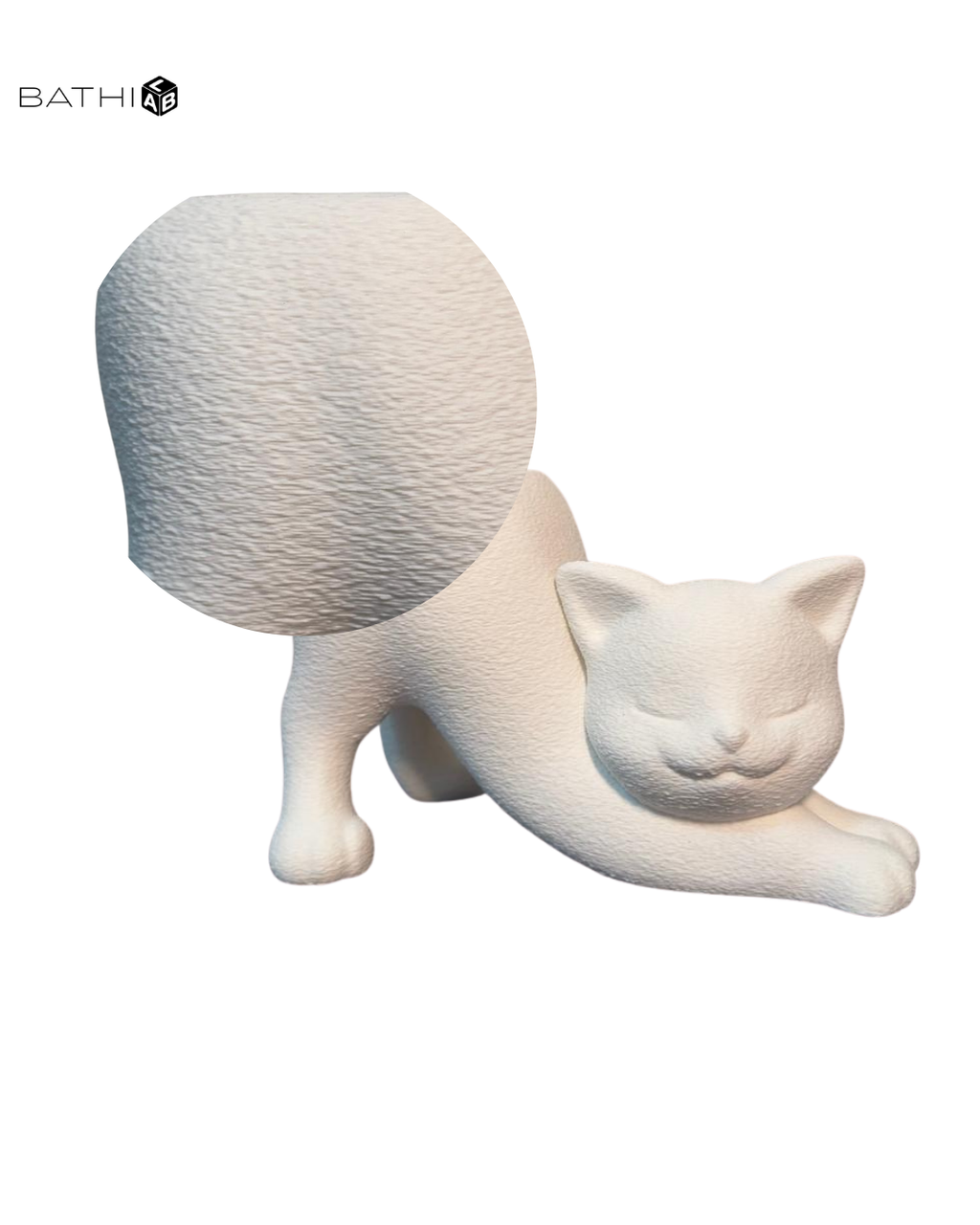 Vaso de Flores Gatinho Texturizado