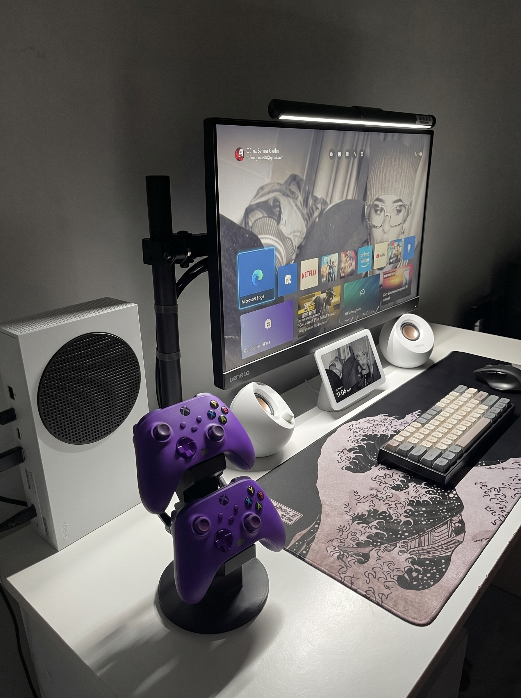 Suporte para 2 Controle e headset